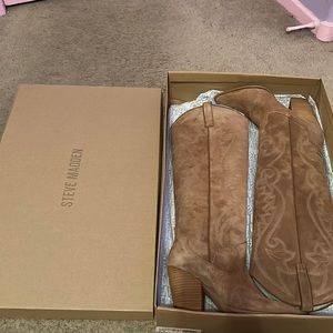 Steve Madden suede boots!